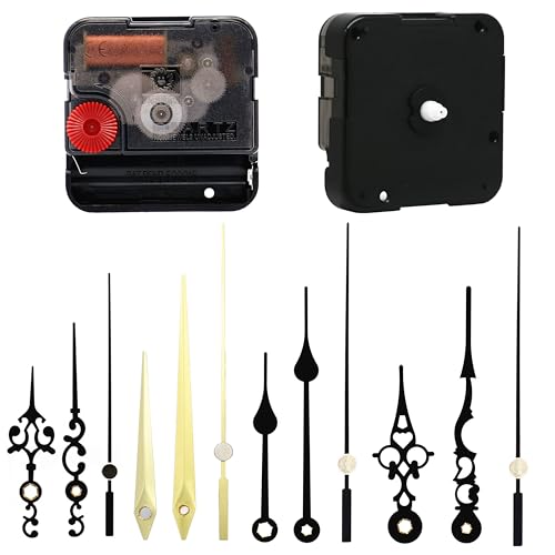 TIKROUND Youngtown 12888 Snap in Type 4.5mm Hour Shaft Length Continuous Sweep Non Threaded Quartz Clock Movement 8mm Total Shaft Length (A Hands). - Image 1