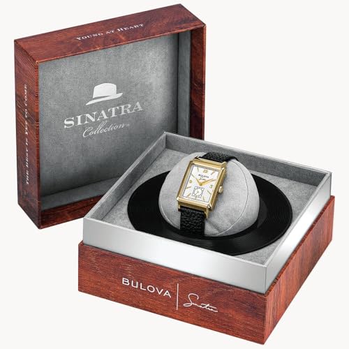 Bulova Men's Frank Sinatra My Way Leather Strap Watch, Silver Tone Style: 97A158 - Image 5