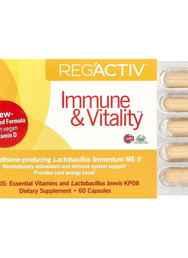 Dr. Ohhira's Probiotic - Reg'Activ™ Immune & Vitality™ 60 Capsules - Image 1