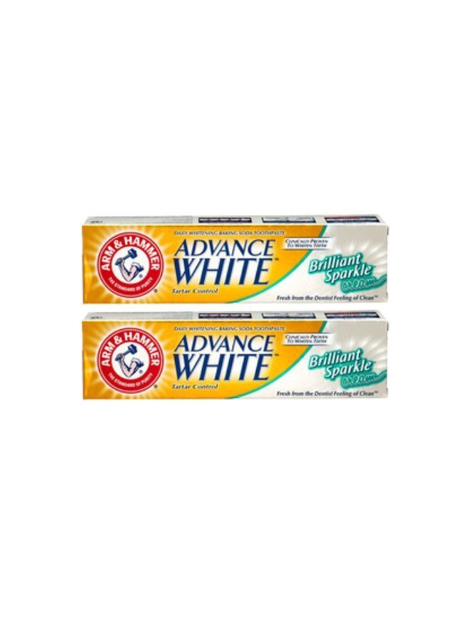 Arm & Hammer Advance White Brilliant Sparkle Cream 230g Twin Pack