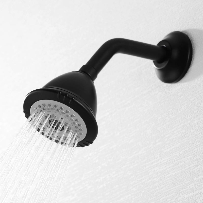 BESTILL Wall Mounted 6 Inch Extension Shower Head Arm, Shower Arm and Flange Included, Matte Black - Image 2