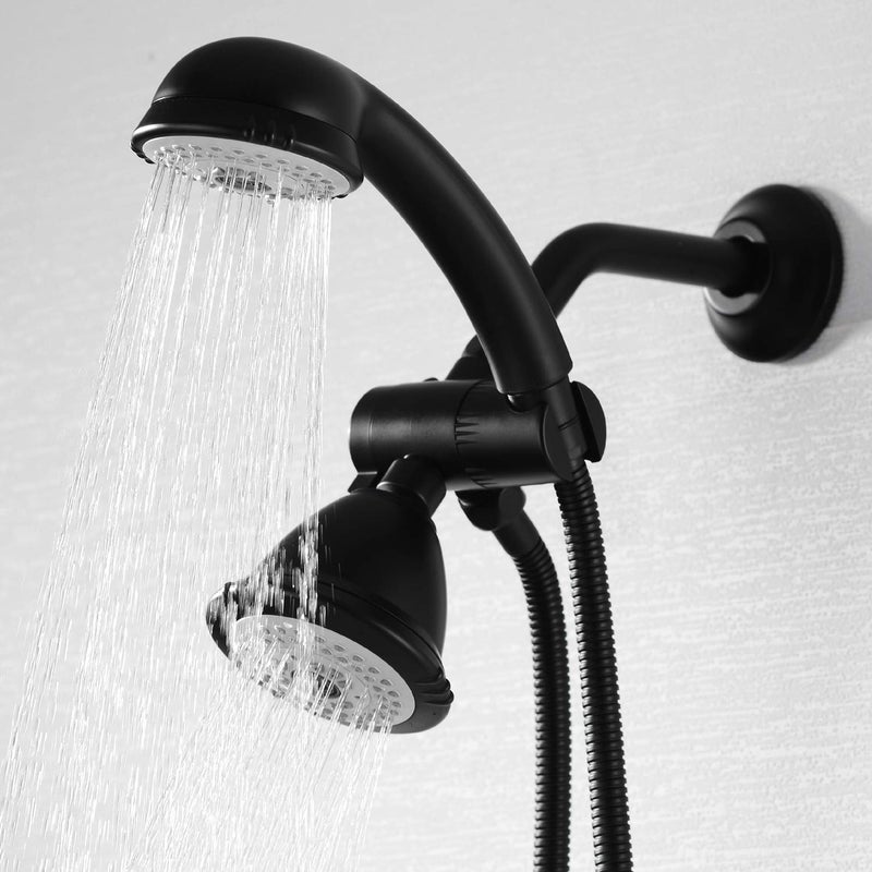 BESTILL Wall Mounted 6 Inch Extension Shower Head Arm, Shower Arm and Flange Included, Matte Black - Image 3
