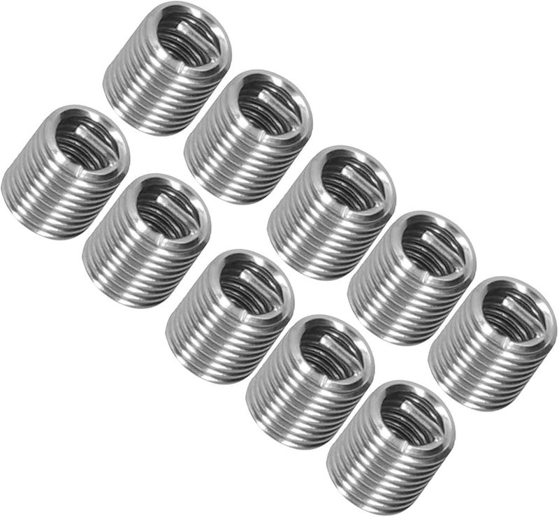 ZJchao 200 قطعة مجموعة إصلاح خيوط M6 × 1 من الفولاذ المقاوم للصدأ Helicoil أكمام مترية - Image 3