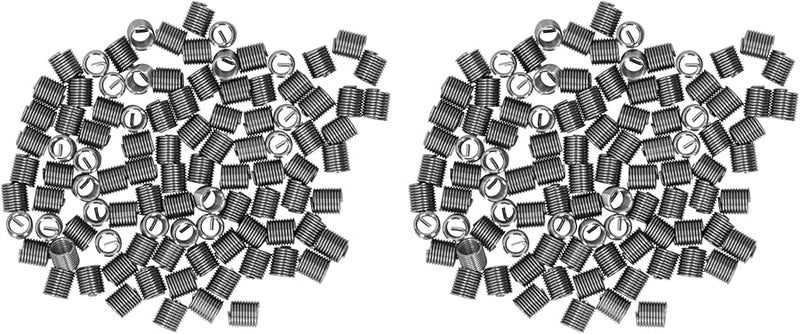 ZJchao 200 قطعة مجموعة إصلاح خيوط M6 × 1 من الفولاذ المقاوم للصدأ Helicoil أكمام مترية - Image 1