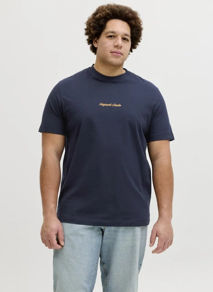 JACK & JONES Plus Size Crew Neck T-Shirt