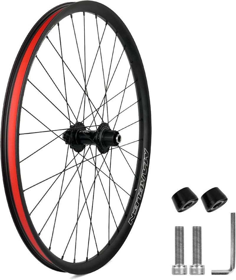 MAKELEN مجموعة عجلات لدراجات BMX، مصممة للأطفال، قوية ومتينة، بمحور قطره 3/8 بوصة ومحامل محكمة الإغلاق، عجلة بقطر 20 بوصة وحافة بقطر 409 مم، مزودة بمحور محامل محكم الإغلاق، للجزء الخلفي أو الأمامي من الدراجة - Image 1