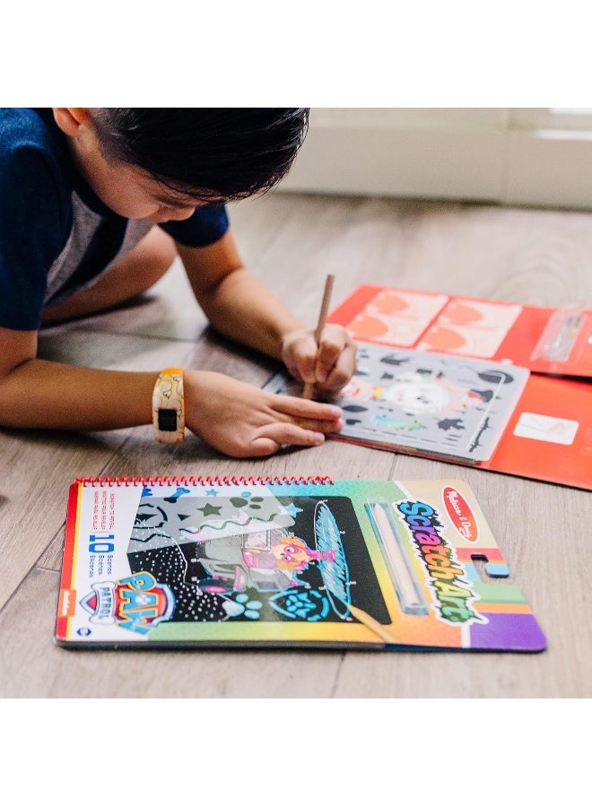 Melissa & Doug لوحة فن الخدش من ميليسا ودوج - باترول PAW - مارشال - 10 لوحات خدش مع قلم خشبي - Image 2