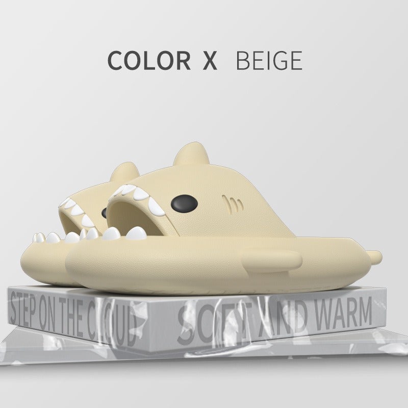 Shark Slippers Summer Adult Couple Sandals Funny Non-Slip Cartoon Casual Wear