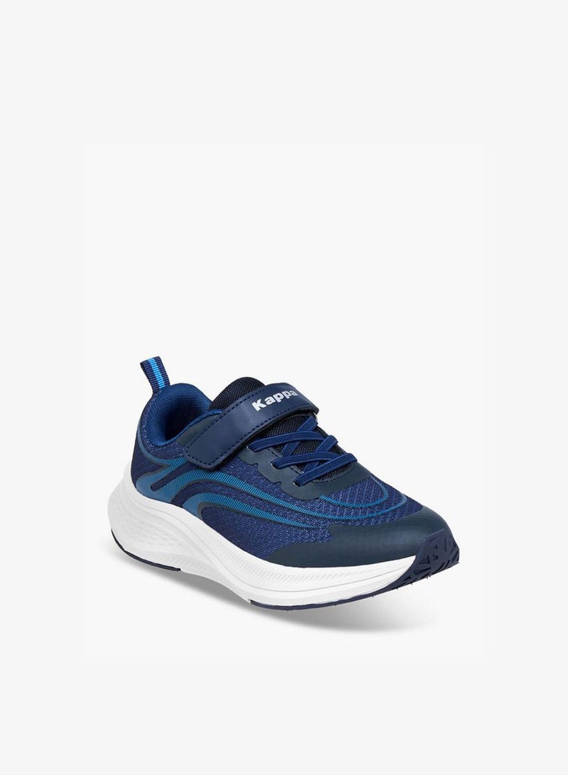 Kappa Boys' Textured Sports Shoes with Hook and Loop Closure - Image 2
