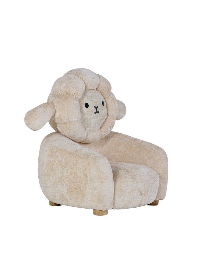 DANUBE HOME Little Lamb Kids Chair – Cute, Plush, Comfortable Toddler Chair, Perfect For Bedroom, Playroom, Or Relaxing Moments - White - Image 5