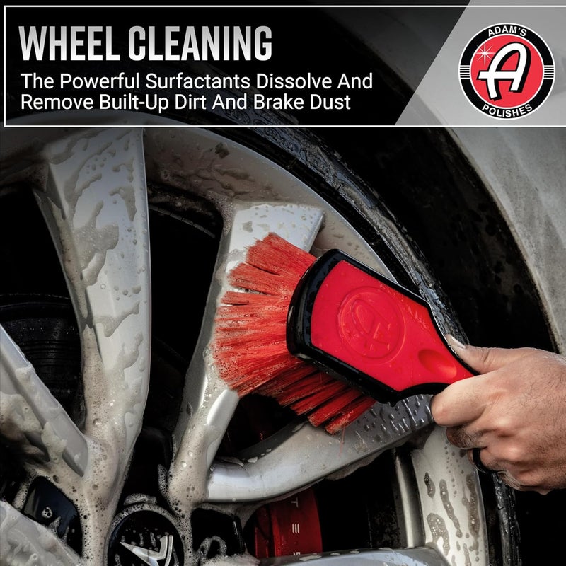 Adam's Polishes Wheel & Tire Cleaner 2-Pack - Professional All in One Tire & Wheel Cleaner Use W/Wheel Brush & Tire Brush | Car Wash Wheel Cleaning Spray for Car Detailing | Safe On Most Rim Finishes Wide use compliant quality - Image 4