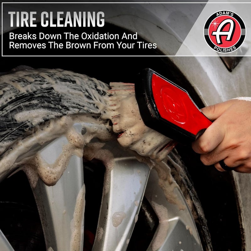 Adam's Polishes Wheel & Tire Cleaner 2-Pack - Professional All in One Tire & Wheel Cleaner Use W/Wheel Brush & Tire Brush | Car Wash Wheel Cleaning Spray for Car Detailing | Safe On Most Rim Finishes Wide use compliant quality - Image 5