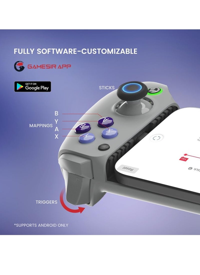 جيم سير - وحدة تحكم الألعاب المحمولة GameSir G8 Galileo Type-C لسلسلة Android وiPhone 15 (USB-C)، مع عصا التحكم بتأثير Hall/Hall Trigger، ومقبس صوت 3.5 مم - Image 1