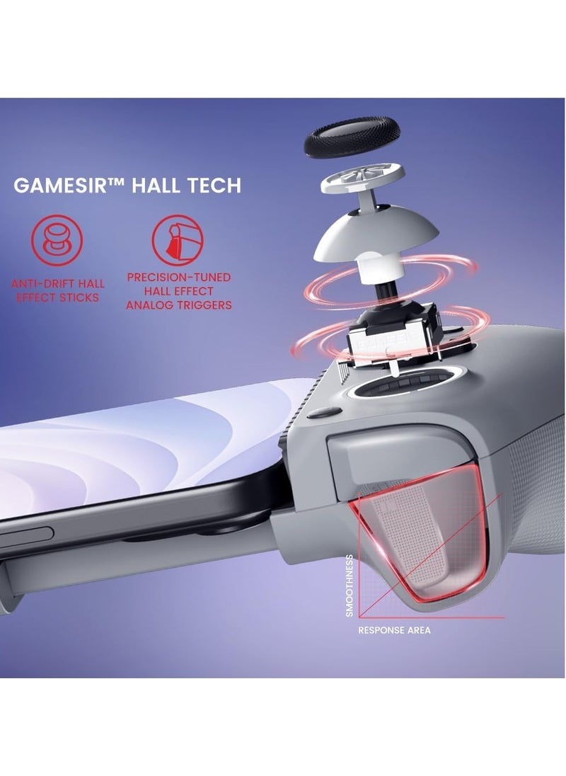 جيم سير - وحدة تحكم الألعاب المحمولة GameSir G8 Galileo Type-C لسلسلة Android وiPhone 15 (USB-C)، مع عصا التحكم بتأثير Hall/Hall Trigger، ومقبس صوت 3.5 مم - Image 1