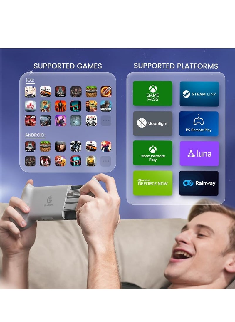 جيم سير - وحدة تحكم الألعاب المحمولة GameSir G8 Galileo Type-C لسلسلة Android وiPhone 15 (USB-C)، مع عصا التحكم بتأثير Hall/Hall Trigger، ومقبس صوت 3.5 مم - Image 1