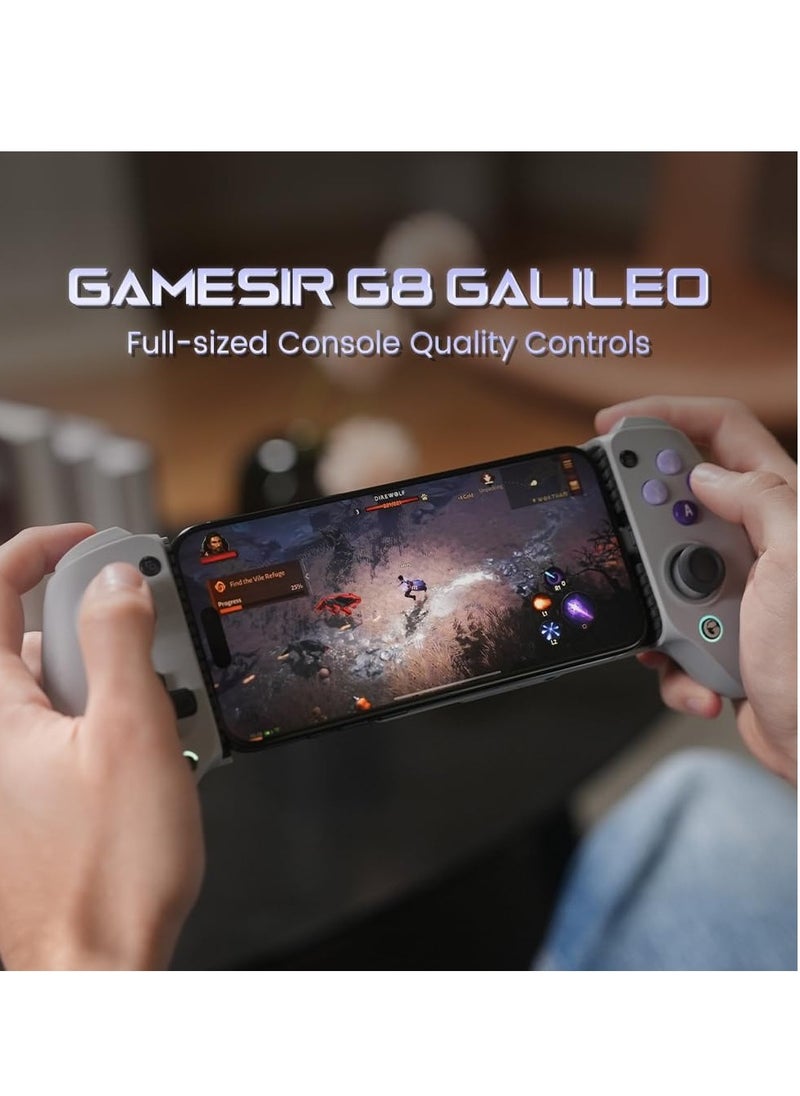 جيم سير - وحدة تحكم الألعاب المحمولة GameSir G8 Galileo Type-C لسلسلة Android وiPhone 15 (USB-C)، مع عصا التحكم بتأثير Hall/Hall Trigger، ومقبس صوت 3.5 مم - Image 1