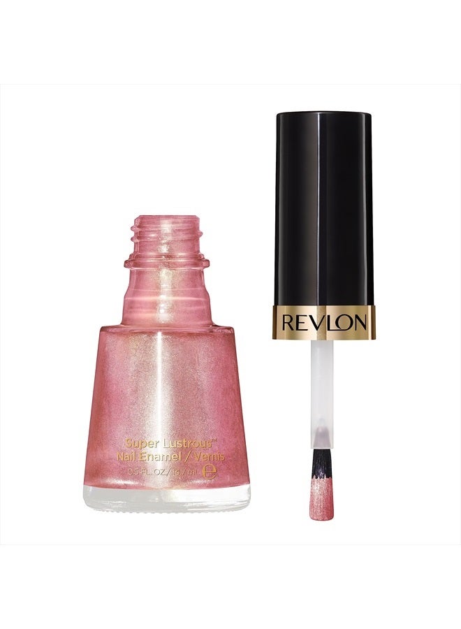 Revlon طلاء أظافر ريفلون، طلاء أظافر سوبر لستروس، مقاوم للتقشير وصيغة طويلة الأمد، لمسة لامعة عالية، 125 بلشينغ، 0.5 أونصة سائلة - Image 3