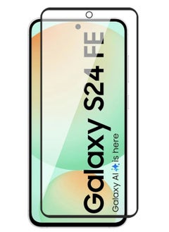 Generic Tempered Glass Screen Protector Full Glue Edge to Edge 9H Hardness Anti Fingerprint Scratch Resistance Glass (Fingerprint work) For Samsung Galaxy S24 Fe  - Image 1