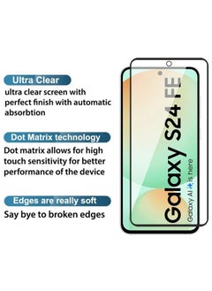 Generic Tempered Glass Screen Protector Full Glue Edge to Edge 9H Hardness Anti Fingerprint Scratch Resistance Glass (Fingerprint work) For Samsung Galaxy S24 Fe  - Image 3