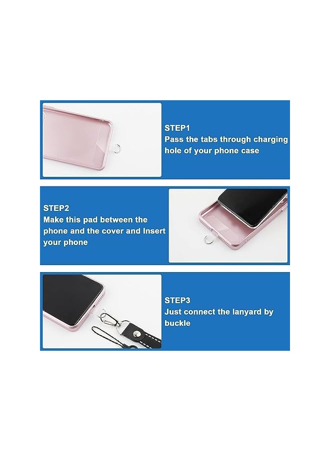 Green Tiger 5 Pcs Phone Tether Tab Universal Phone Lanyard Patch Without Adhesive Heavy Duty Multifunctional Phone Lanyard Patch Pad for iPhone Most Smartphones, 12 Years - Image 2