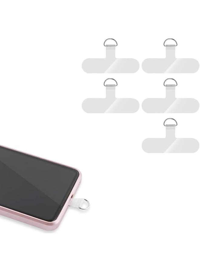 Green Tiger 5 Pcs Phone Tether Tab Universal Phone Lanyard Patch Without Adhesive Heavy Duty Multifunctional Phone Lanyard Patch Pad for iPhone Most Smartphones, 12 Years - Image 1