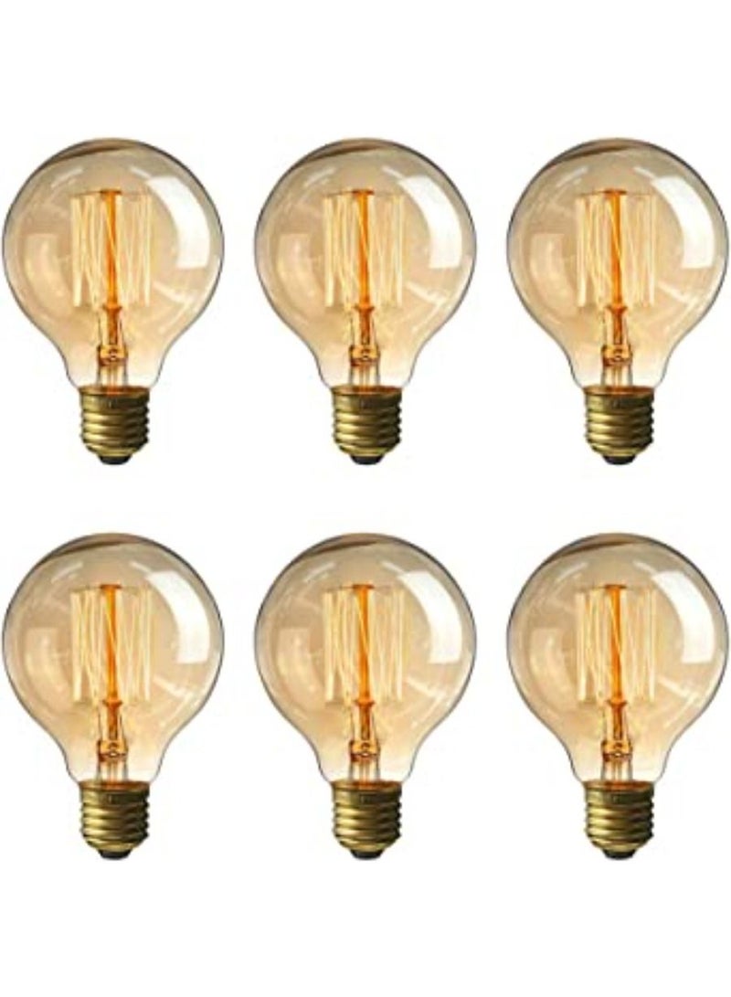 QUESERA Vintage Light Bulbs Warm White Vintage Bulb 40Watt 220 Volt Equivalent NonDimmable - Image 1