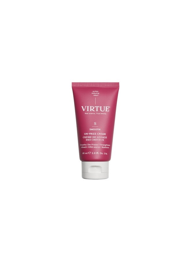 فيرتشو علاج الشعر Virtue Un-Frizz الذي يُترك على الشعر المجعد والتحكم في التجعد، خالٍ من الكبريتات، آمن لجميع أنواع الشعر، آمن على اللون - Image 1