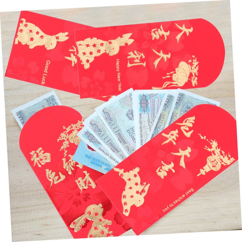 24pcs Cartoon Pattern Red Envelopes For Chinese New Year And Special Occasions - Image 4