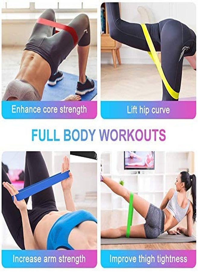 VIRTUAL WORLD Resistance Loop Bands 5 Latex Set for Squats, Stretching, Strength Training Exercises, HIPS, Legs, Physical Therapy, Home Gym Fitness & Glutes Heavy Workout for Men and Women - Image 3