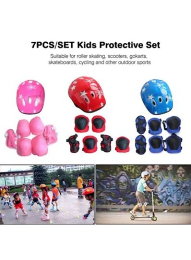 ZCM-HAPPY 7-Piece Skateboard  Set Kids Protective Gear Set - Image 4