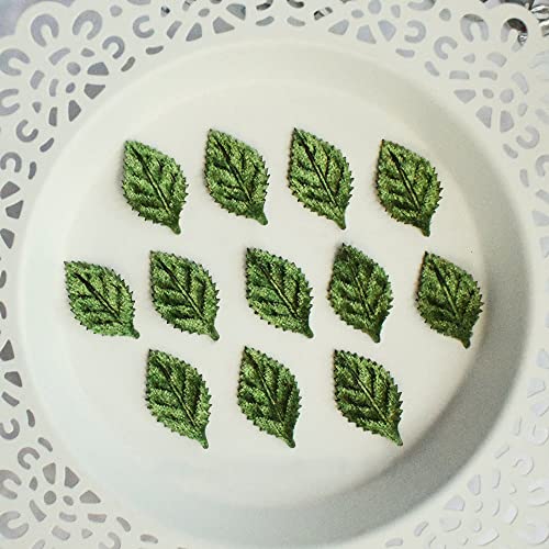 YYCRAFT Pack of 80 Padded 2-Faced Satin Velvet Leaf Appliques/Craft - Image 5