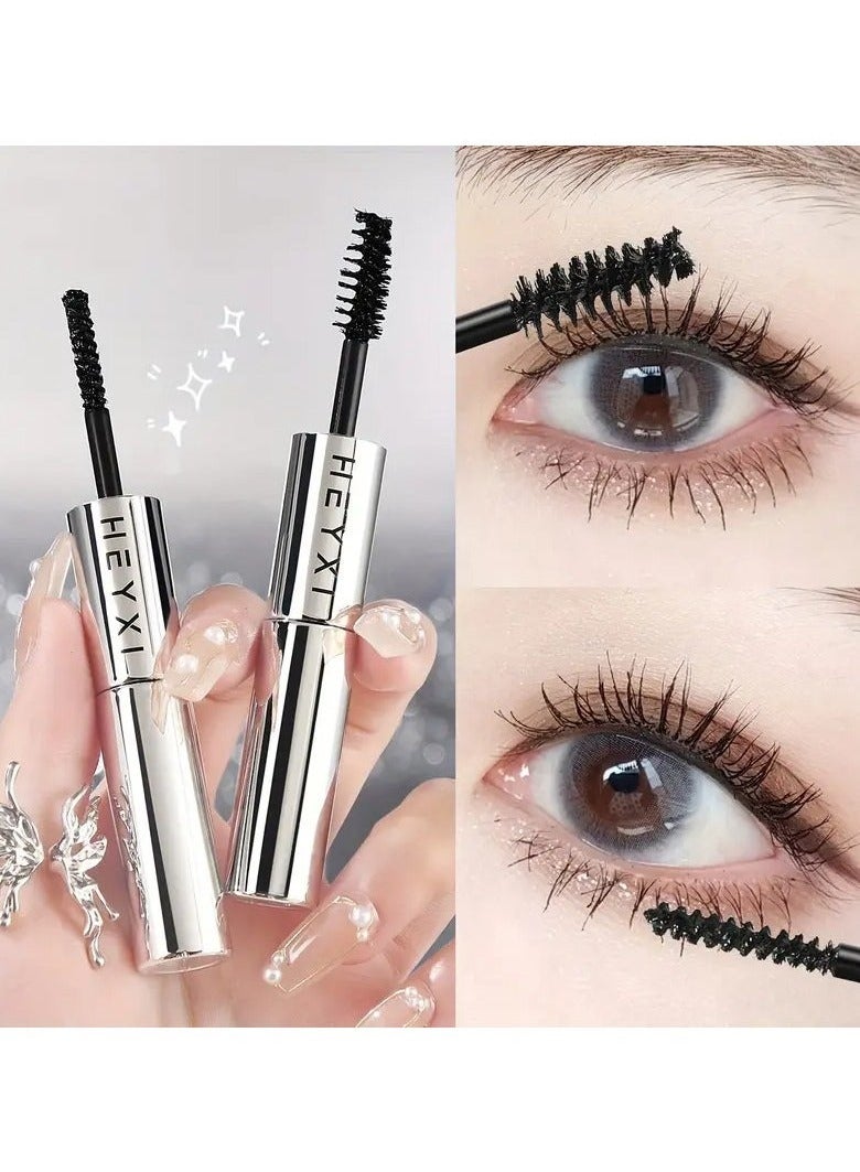 هايكسي ماسكارا heyxi المزدوجة النهاية-مقاومة للماء ، مقاومة للعرق ، طويلة الأمد واللطخة مقاومة لجميع أنواع البشرة ، أسود - Image 4