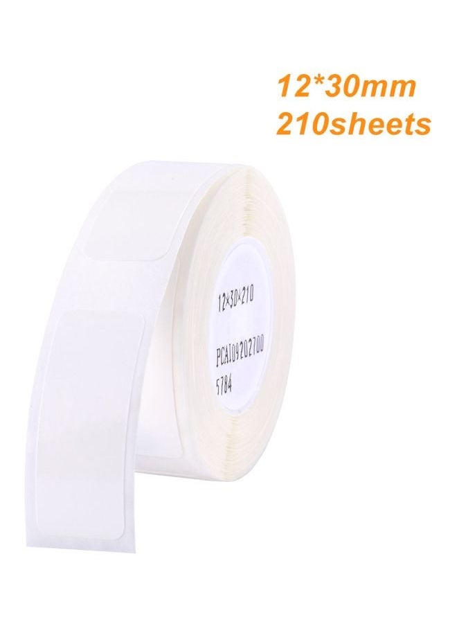 NIBEMINENT 2-Piece Thermal Label Printer With Sheet Roll Set White  - Image 2