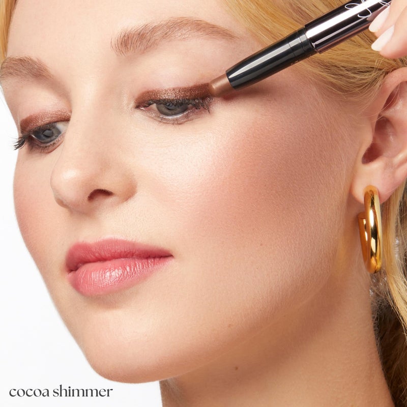 Julep Eyeshadow 101 Cream-to-Powder Waterproof Shadow Stick â€“ Cocoa Shimmer â€“ Long-Lasting, Crease-Proof, Chocolate Brown Shimmer Cream Eyeshadow with Built-in Smudger - Image 3
