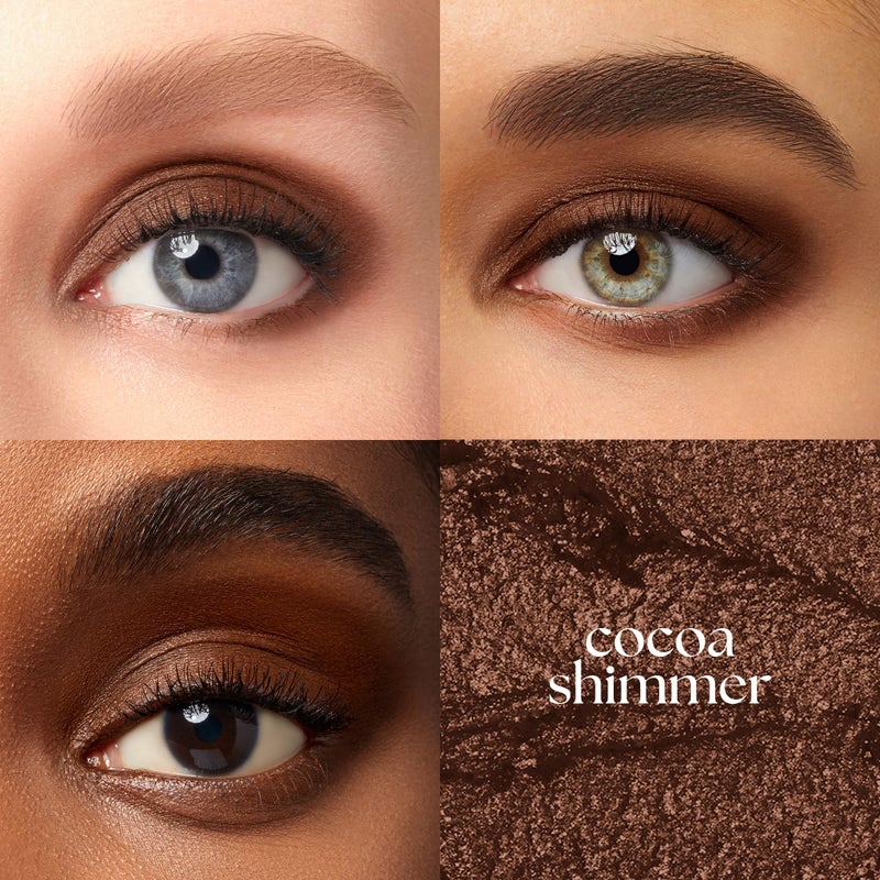 Julep Eyeshadow 101 Cream-to-Powder Waterproof Shadow Stick â€“ Cocoa Shimmer â€“ Long-Lasting, Crease-Proof, Chocolate Brown Shimmer Cream Eyeshadow with Built-in Smudger - Image 2