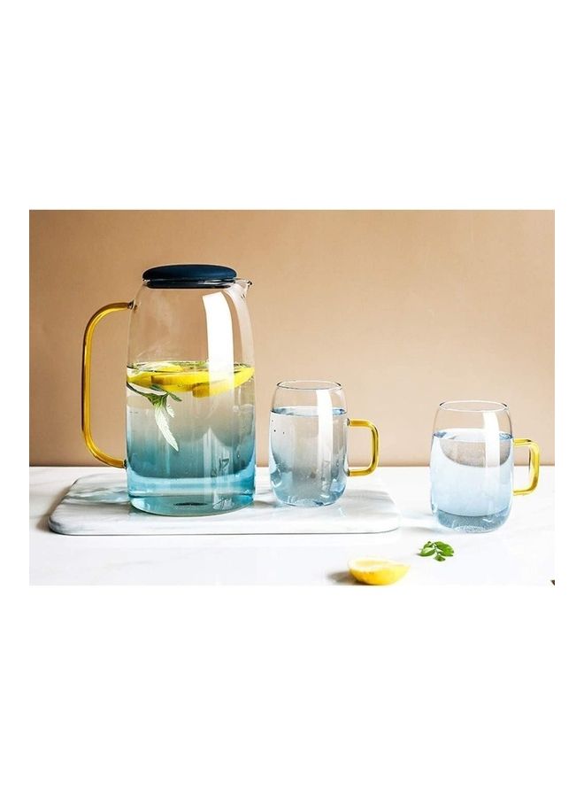 1500ml Transparent Teapot Set and Coffee Servers Featuring Gold Handles - Image 3