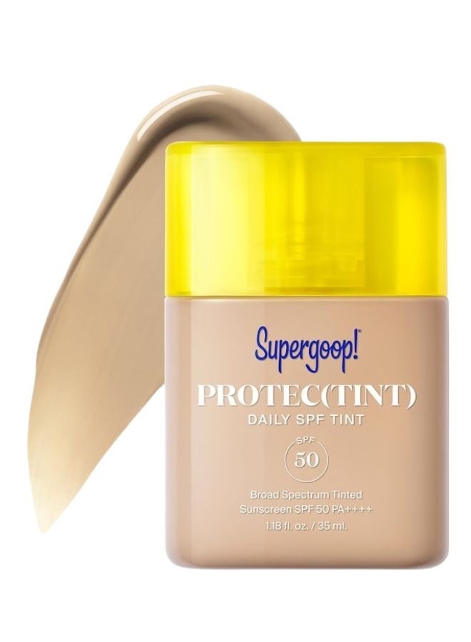 Supergoop سوبرغوب! بروتيك (تينت) واقي شمس يومي تينت SPF 50 مع إكتوين – 22W (دافئ محايد فاتح)، 35 مل - Image 1