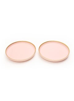EZ Life EZ Life Pastely 8 Inch Ceramic Small Dinner Plate - Baby Pink - Pack of 2 - Serveware - Dinnerware - Home Kitchen, Tableware, Dining Sets Plate, Ceramic Crockery, Plates  - Image 4