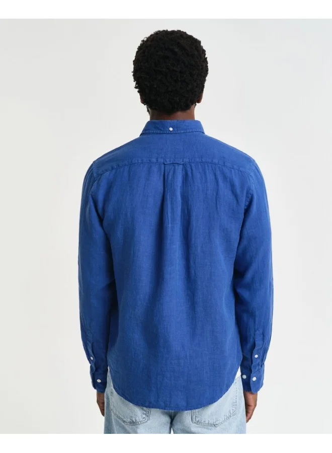 غانت Gant Regular Gmnt Dyed Linen Shirt