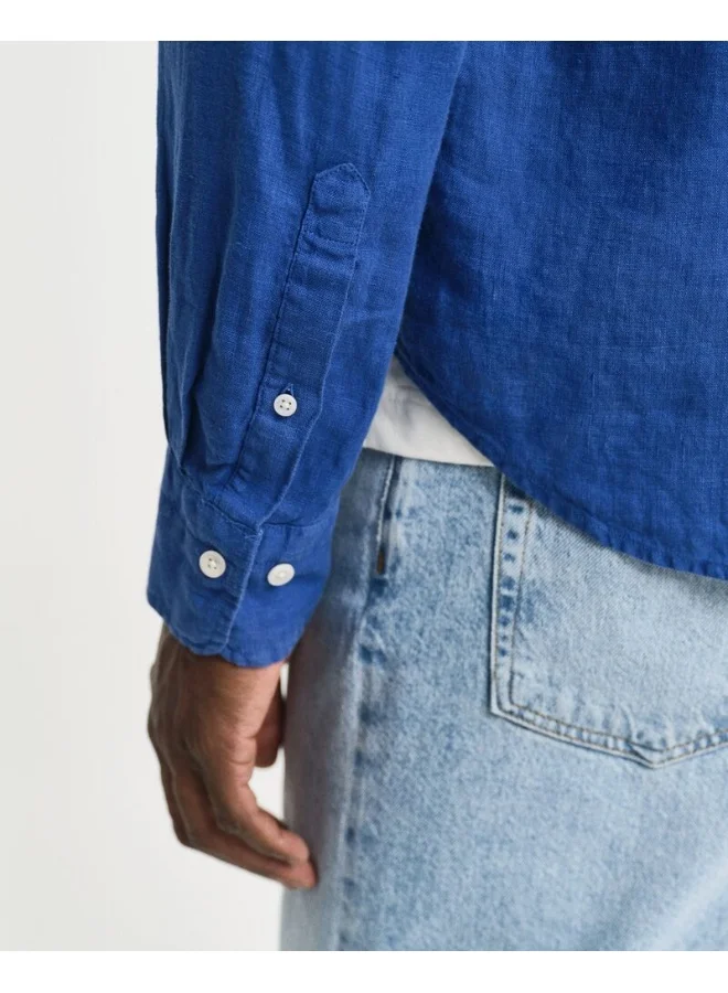 غانت Gant Regular Gmnt Dyed Linen Shirt