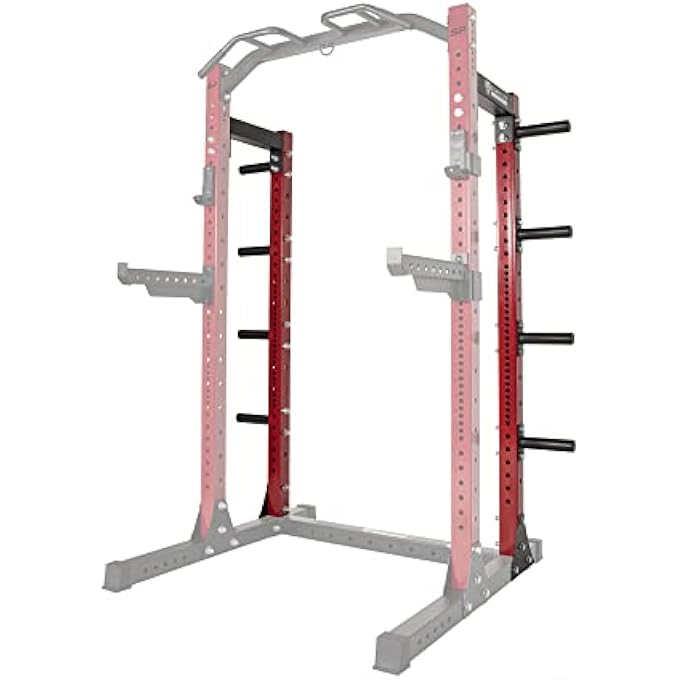 rayihni Sf-Ss1 1,000 Pound Capacity 3” X 3” Power Rack Squat Stand, Includes J-Hooks And Safety Spotter Arms, Optional Conversion Kits, Half Conversion Kit Only - Image 2