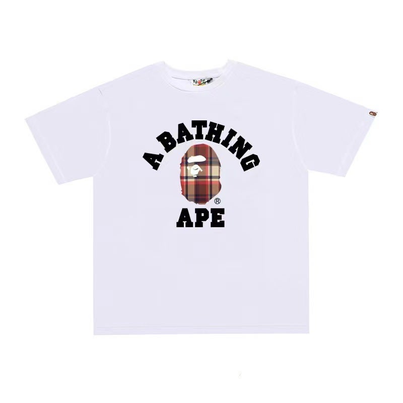 بايب تي شيرت رياضي قصير الأكمام مموه مشترك بين BAPE وميامي الدولي للجنسين - موضة الشارع العصرية - Image 1