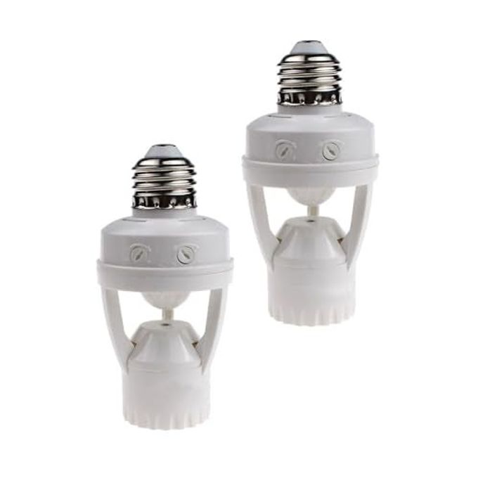 LPHUMEX 2pcs Motion Activated Light Sockets, E26/E27 Screw in Add on/Off Motion Sensor Sockets for Existing Lights, Dusk and Dawn Auto Motion Sensor Light Sockets Indoor for Porch Garage Basement - Image 4