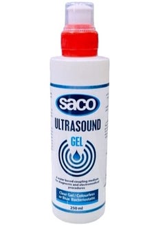 Saco 2 Pack of Clear Ultrasound  Gel Colourless Bacteriostatic for Ultrasound and Doppler Machines and Monitors 250ml  - Image 2