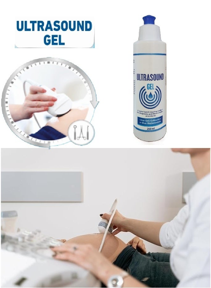 Saco 2 Pack of Clear Ultrasound  Gel Colourless Bacteriostatic for Ultrasound and Doppler Machines and Monitors 250ml - Image 2