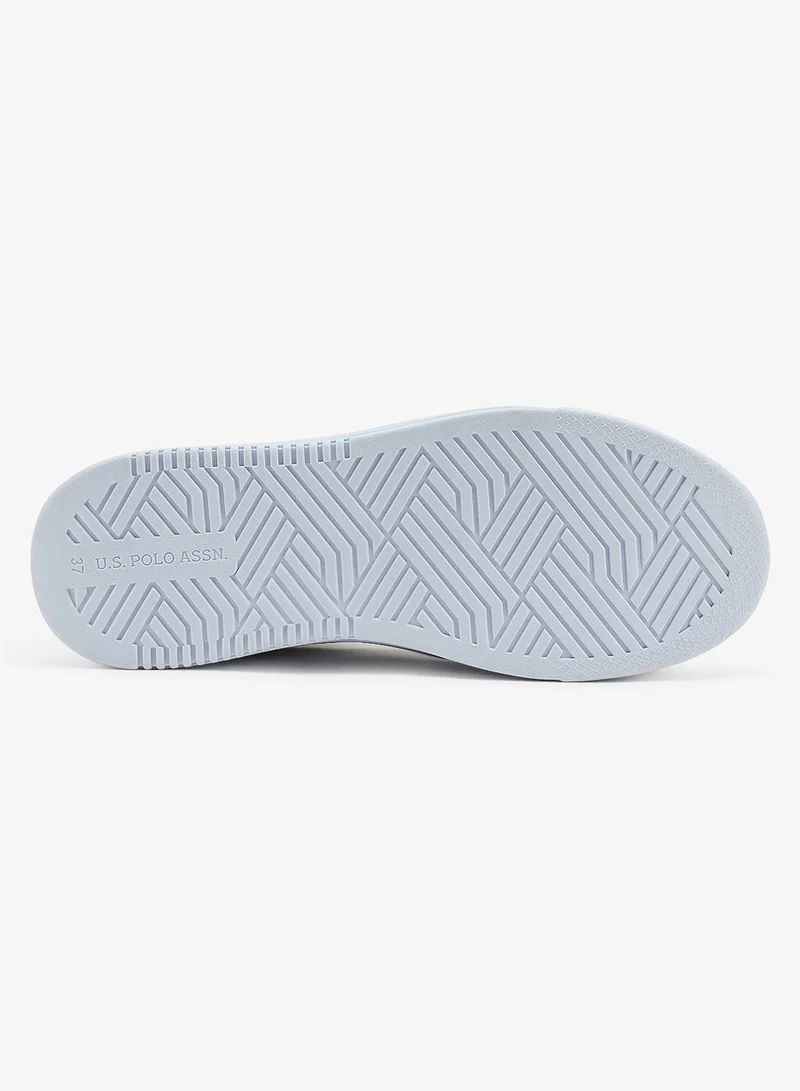 U.S. Polo Assn. white Women's  White Low-Top Sneakers - Style that Moves, Comfort Shoes that Lasts for Women | Best Price UAE