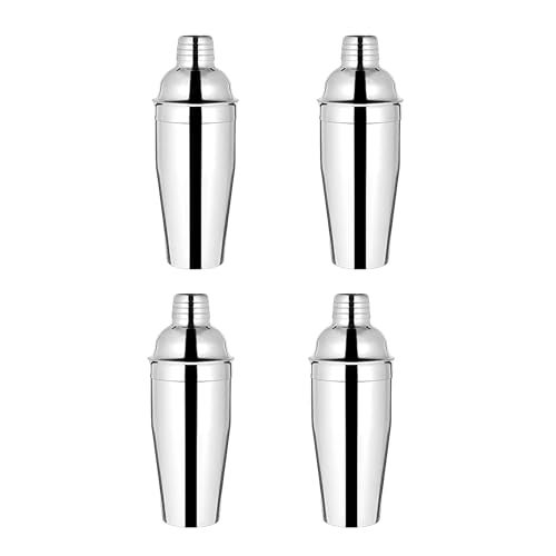 Proniks Stainless Steel Cocktail Shekar (Pack of 4) Metal Shatterproof Cocktail Shekar High- End Wine Drinking Beverages for Banquet Wedding Party Bar and restorent - Image 1