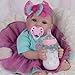 Milidool Lifelike Reborn Baby Dolls 18 Inch Real Life Realistic Newborn Baby Dolls Girl with Soft Weighted Body Gift Set for Kids Age 3 - Image 2