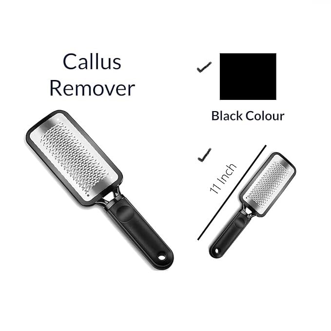 Futurekart Metal Colossa Pedicure Rasp Foot Callus Remover Tool Stainless Steel, Foot Filer & Pedicure, Heel Scrubber Foot Scrubber for Dead Skin -Black - Image 2
