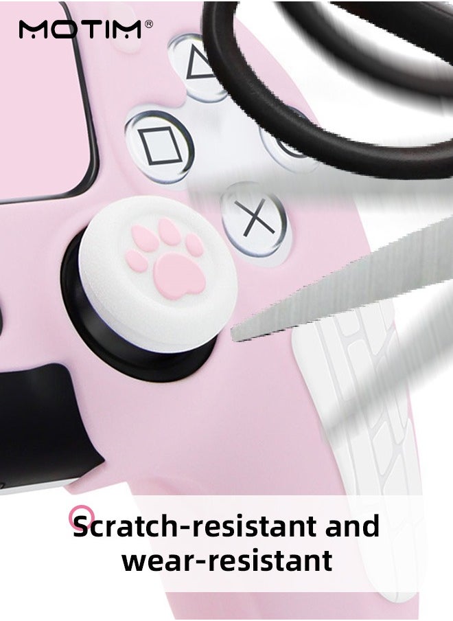 Motim - Case Cover for PS5 Wireless Controller for Dual Sense, Soft Silicone Protection Skin with 2 Thumb Caps,  Anti-scratch Anti-fall Case Cover - Image 1